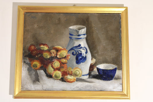 Dipinto antico, Claude Monet(1840-1926)- Scuola di- Natura morta