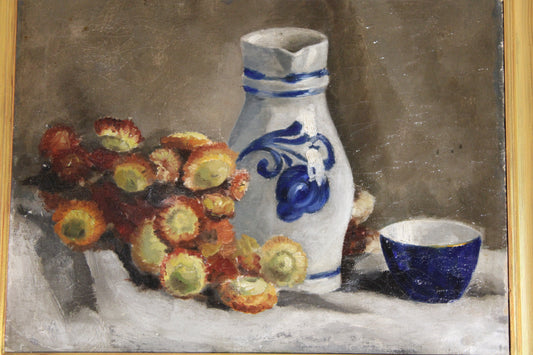 Dipinto antico, Claude Monet(1840-1926)- Scuola di- Natura morta