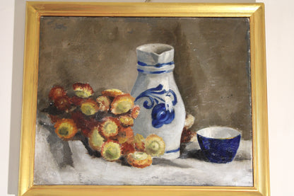 Dipinto antico, Claude Monet(1840-1926)- Scuola di- Natura morta