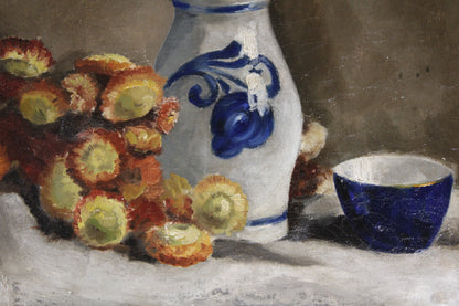 Dipinto antico, Claude Monet(1840-1926)- Scuola di- Natura morta