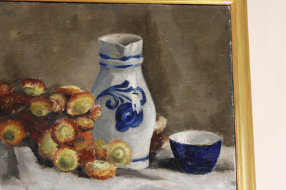 Dipinto antico, Claude Monet(1840-1926)- Scuola di- Natura morta