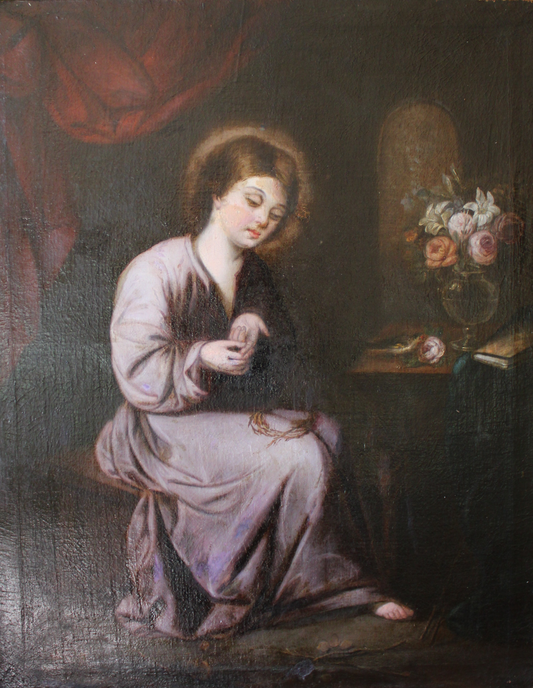 Seguace seicentesco di Francisco de Zurbaran- Il Bambino della Spina.