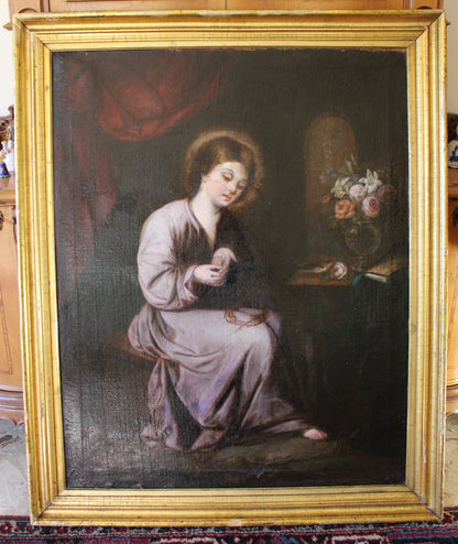 Francisco de Zurbaran (1598-1664), Seguace di - Il Bambino della spina