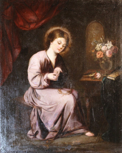 Francisco de Zurbaran (1598-1664), Seguace di - Il Bambino della spina