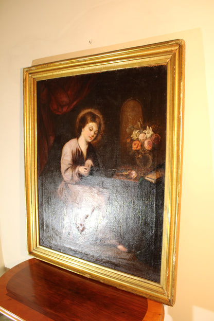 17th-century follower of Francisco de Zurbaran - The Child of the Thorn.