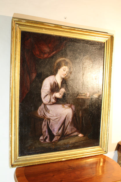 17th-century follower of Francisco de Zurbaran - The Child of the Thorn.