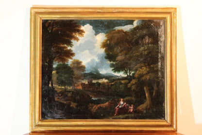 Francisque Millet (1642-1679) Landscape with Venus and Cupid