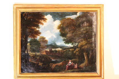 Francisque Millet (1642-1679) Landscape with Venus and Cupid