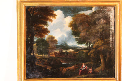 Francisque Millet (1642-1679) Landscape with Venus and Cupid