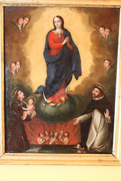 Francisco Pacheco del Rio (1564-1644), Seguace - Madonna e santi