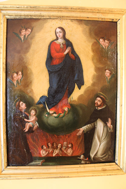 Francisco Pacheco del Rio (1564-1644), Seguace - Madonna e santi