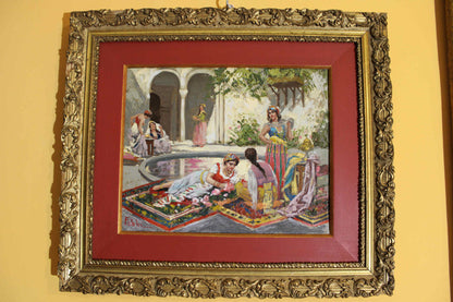 Fabio Fabbi (1861-1945) Oriental Scene with Harem