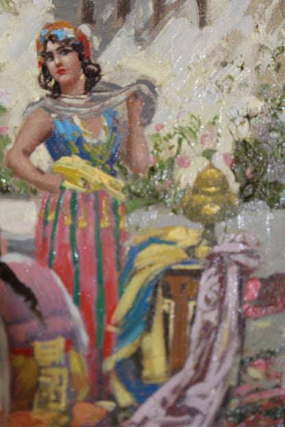 Fabio Fabbi(1861-1945) Scena Orientale con Harem