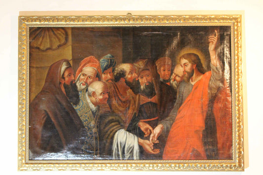 Peter Paul Rubens (1577-1640), Seguace di - Il tributo della moneta