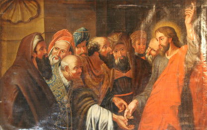 Peter Paul Rubens (1577-1640), Seguace di - Il tributo della moneta