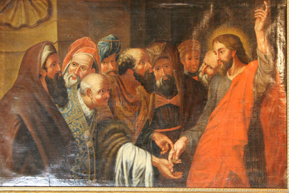 Peter Paul Rubens (1577-1640), Seguace di - Il tributo della moneta