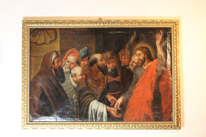 Peter Paul Rubens (1577-1640), Seguace di - Il tributo della moneta