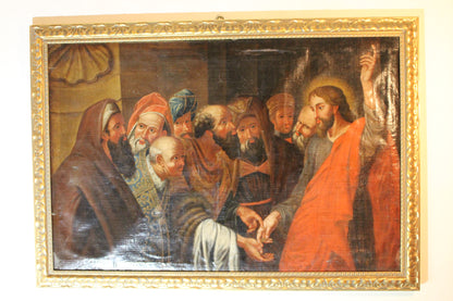 Peter Paul Rubens (1577-1640), Seguace di - Il tributo della moneta