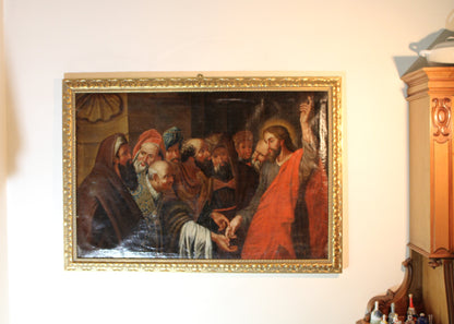 Peter Paul Rubens (1577-1640), Seguace di - Il tributo della moneta