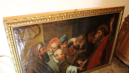 Peter Paul Rubens (1577-1640), Seguace di - Il tributo della moneta