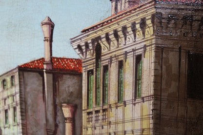 Giovanni Antonio Canal, detto Canaletto(1697-1768), Scuola di - Veduta del Canal Grande verso occidente con la chiesa della Salute