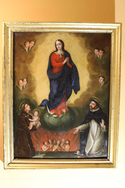 Francisco Pacheco del Rio (1564-1644), Seguace - Madonna e santi