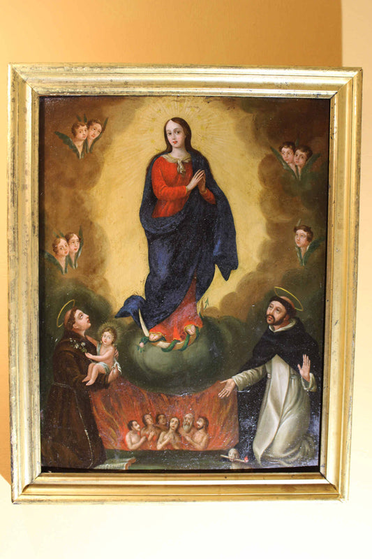Francisco Pacheco del Rio (1564-1644), Seguace - Madonna e santi