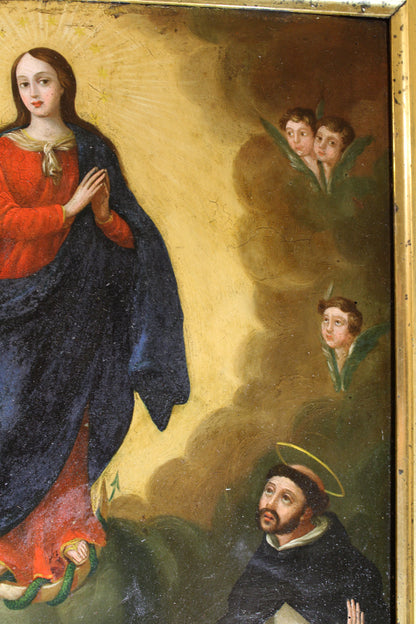 Francisco Pacheco del Rio (1564-1644), Seguace - Madonna e santi