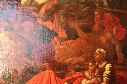 Nicolas Poussin (1594-1665), Atelier di - Mosè fa scaturire l'acqua dalla roccia.