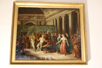 Scuola Neoclassica del XVIII secolo - Scena storica.