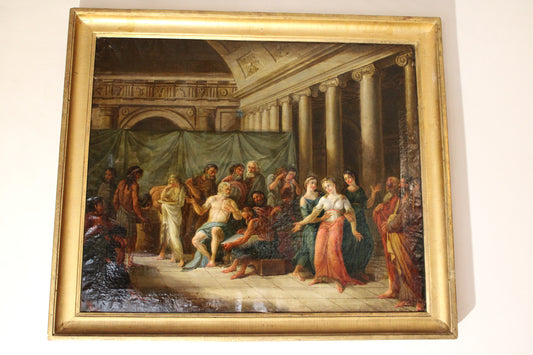 Scuola Neoclassica del XVIII secolo - Scena storica.