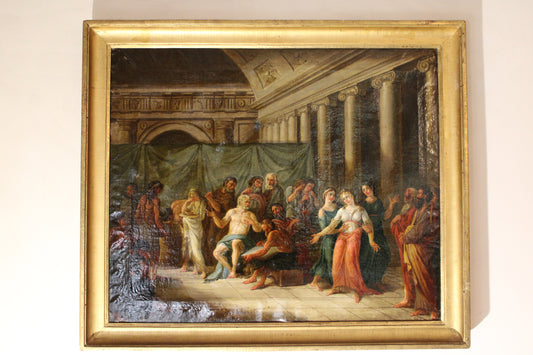 Scuola Neoclassica del XVIII secolo - Scena storica.