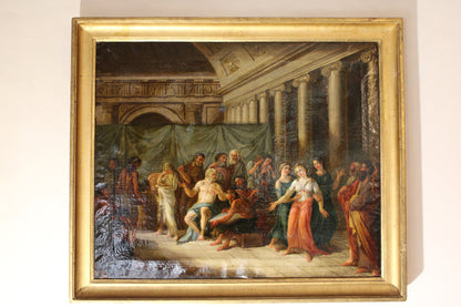 Scuola Neoclassica del XVIII secolo - Scena storica.