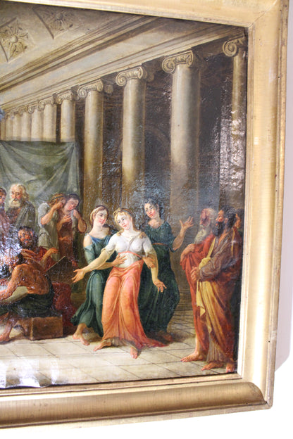 Scuola Neoclassica del XVIII secolo - Scena storica.