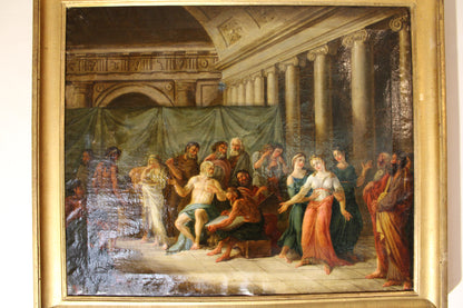 Scuola Neoclassica del XVIII secolo - Scena storica.