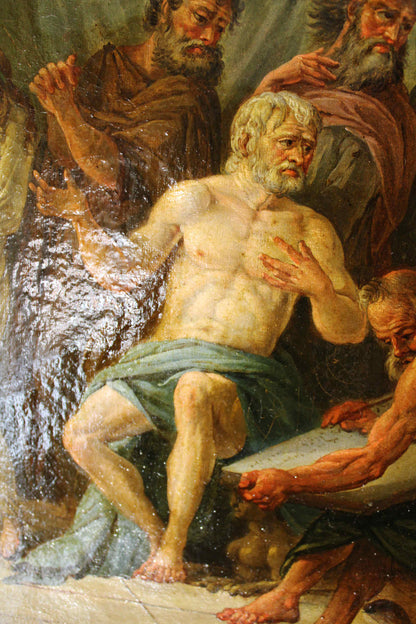 Scuola Neoclassica del XVIII secolo - Scena storica.