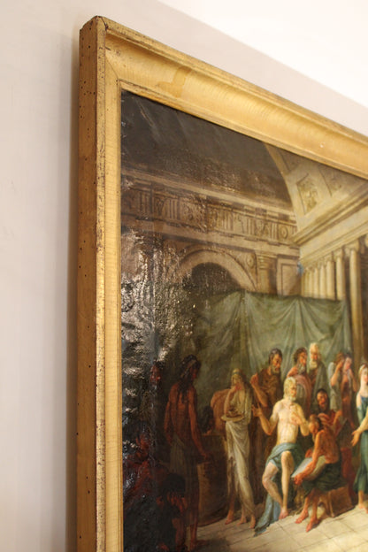Scuola Neoclassica del XVIII secolo - Scena storica.