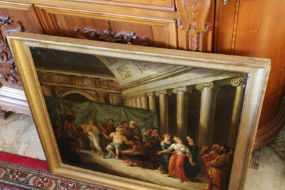 Scuola Neoclassica del XVIII secolo - Scena storica.