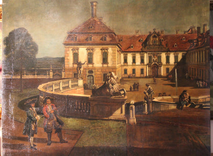Bernardo Bellotto (1722-1780), Nello stile di (after) - Veduta del castello imperiale dello Schloss Hof
