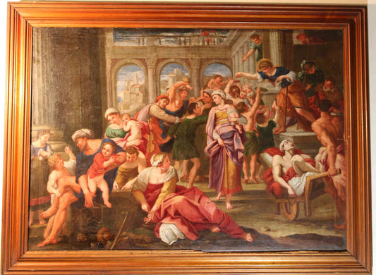 Annibale Carracci(1560-1609), Scuola di - Elemosina di san Rocco