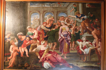 Annibale Carracci(1560-1609), Scuola di - Elemosina di san Rocco