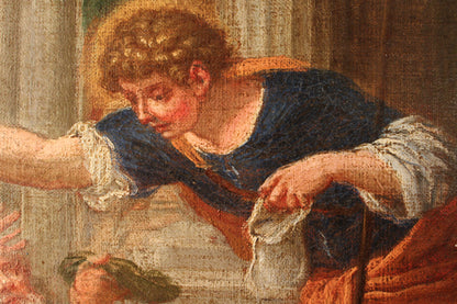 Annibale Carracci(1560-1609), Scuola di - Elemosina di san Rocco