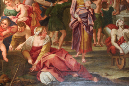 Annibale Carracci(1560-1609), Scuola di - Elemosina di san Rocco