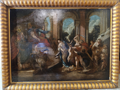 Tableau ancien de l'atelier de Charles Antoine Coypel (1694-1752) - Le Jugement de Salomon