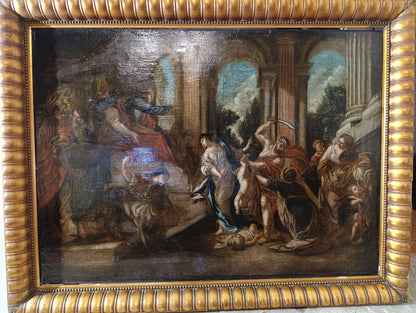 Tableau ancien de l'atelier de Charles Antoine Coypel (1694-1752) - Le Jugement de Salomon