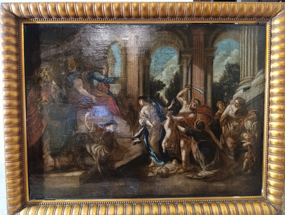Tableau ancien de l'atelier de Charles Antoine Coypel (1694-1752) - Le Jugement de Salomon