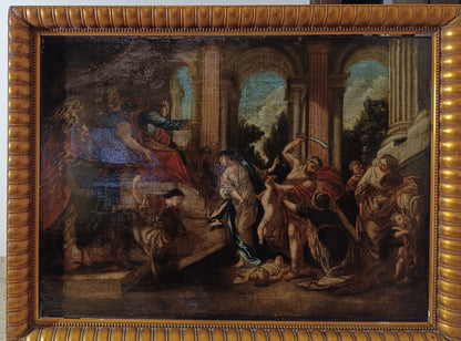 Tableau ancien de l'atelier de Charles Antoine Coypel (1694-1752) - Le Jugement de Salomon