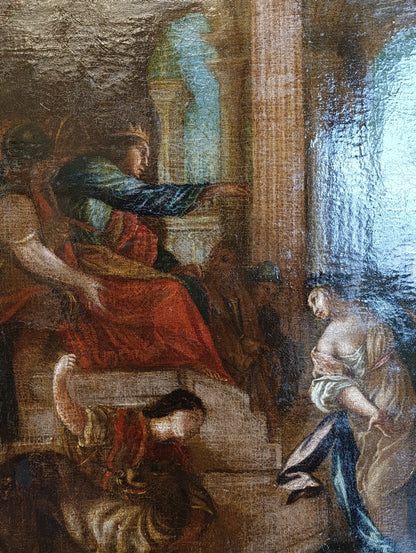 Tableau ancien de l'atelier de Charles Antoine Coypel (1694-1752) - Le Jugement de Salomon