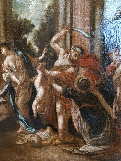 Tableau ancien de l'atelier de Charles Antoine Coypel (1694-1752) - Le Jugement de Salomon