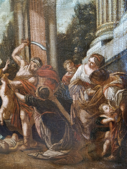 Tableau ancien de l'atelier de Charles Antoine Coypel (1694-1752) - Le Jugement de Salomon